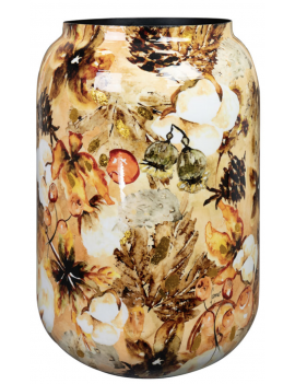 Wazon metalowy Cotton Cream...